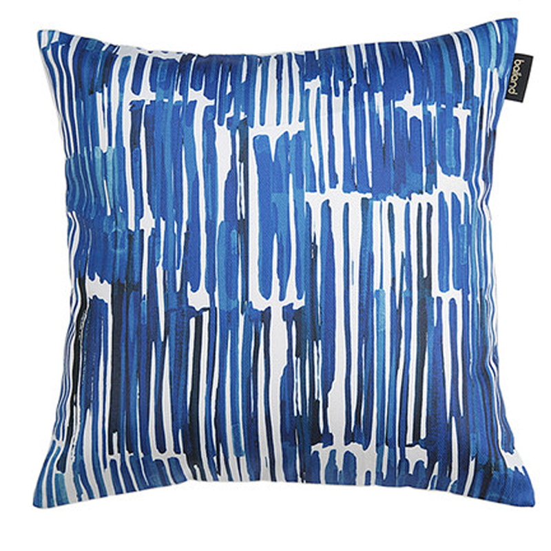 Подушка Pillow Indigo blue Синий Белый в Самаре | Loft Concept 