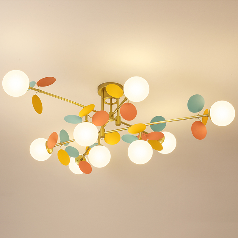 Люстра MATISSE Chandelier Hedgehog Золотой Белый Черно-белый Мульти в Самаре | Loft Concept 