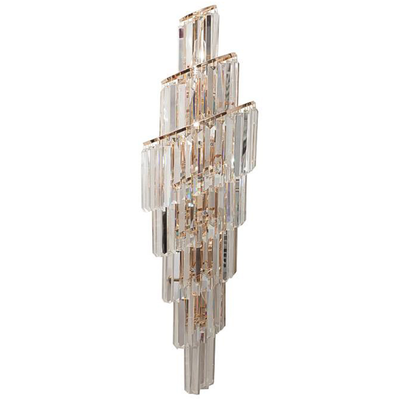 Бра Odeon Cascade Wall Lamp Left Золотой Прозрачное Стекло Бра Odeon Cascade Wall Lamp Left Золотой Прозрачное Стекло в Самаре | Loft Concept