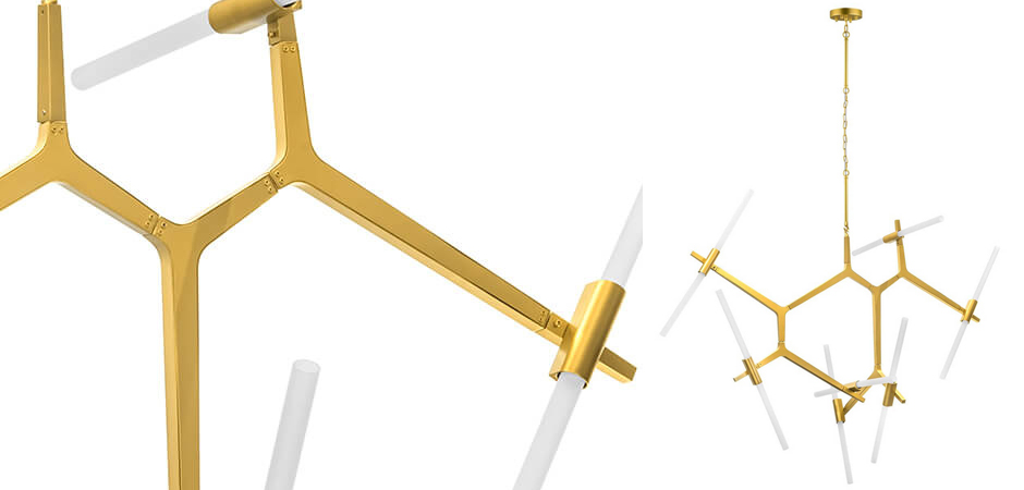 Люстра Agnes Chandelier Gold 14 Люстра Agnes Chandelier Gold 14 - Loft-Concept в Самаре