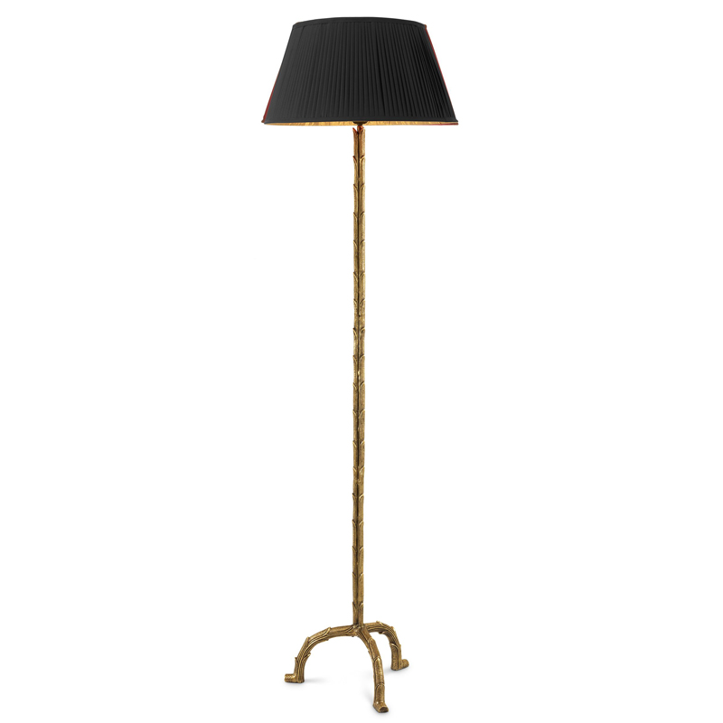 Торшер Eichholtz Floor Lamp Le Coultre Винтажная латунь Черный в Самаре | Loft Concept 