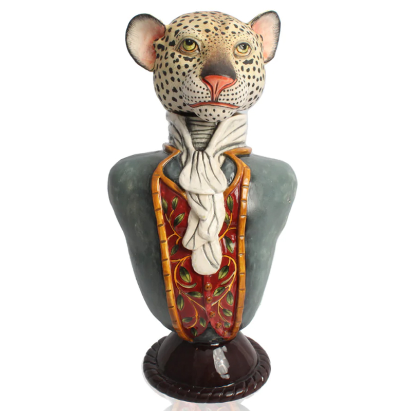 Статуэтка Leopard Figure Tureen Серый в Самаре | Loft Concept 