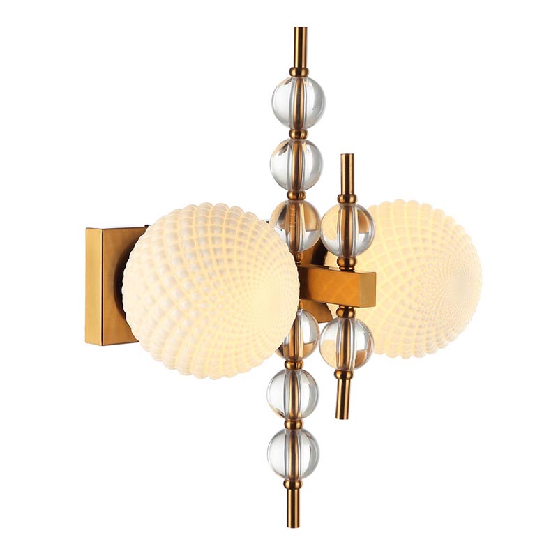 Бра Addelyn Sconce Белый Латунь в Самаре | Loft Concept 