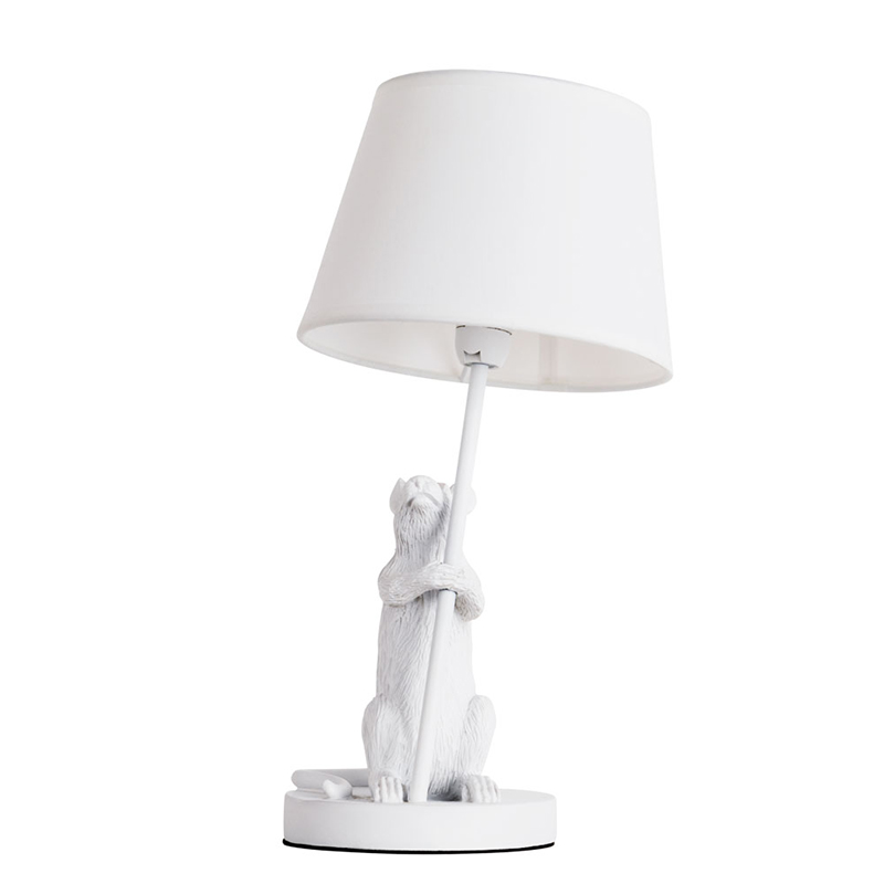 Настольная лампа White Mouse holding a lamp Белый в Самаре | Loft Concept 