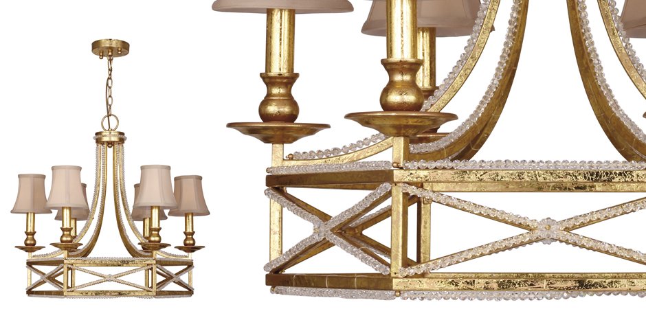 Люстра Foiling Spider Web Gold 6 Люстра Foiling Spider Web Gold 6 - Loft-Concept в Самаре