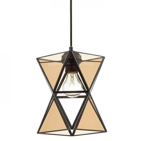 Подвесной светильник PolyPyramid Glass Pendant Cognac Янтарь (Amber) в Самаре | Loft Concept 