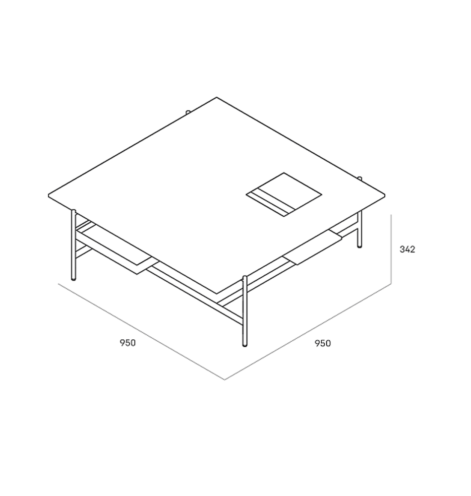 Karat журнальный столик цвета серый камень с съемным подносом в Самаре