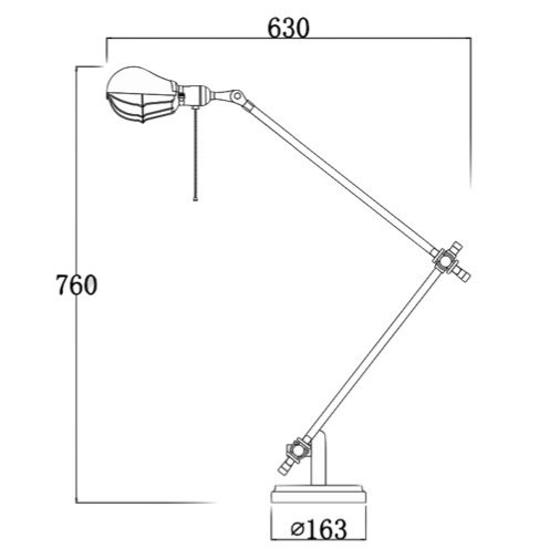 Настольный светильник Steampunk Extension Pole Table 2 в Самаре