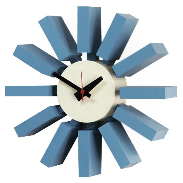 Часы George Nelson Block Clock Blue Голубой в Самаре | Loft Concept 