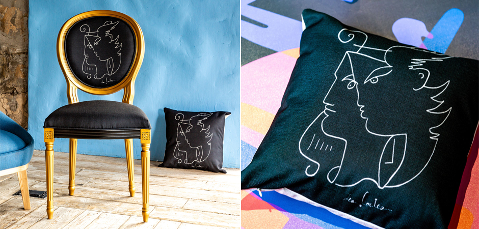 Декоративная подушка White Silhouette Orpheus Pillow Декоративная подушка White Silhouette Orpheus Pillow - Loft-Concept в Самаре