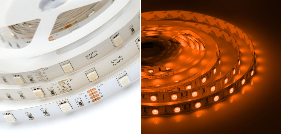 Комплект светодиодной ленты 7,2W/m 30LED/m 3528SMD разноцветный 5M Комплект светодиодной ленты 7,2W/m 30LED/m 3528SMD разноцветный 5M - Loft-Concept в Самаре