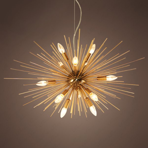 Люстра Astra Chandelier Sputnik Gold  Глянцевое золото в Самаре | Loft Concept 