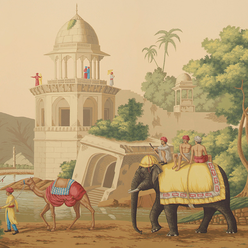 Обои ручная роспись Early Views of India on scenic paper Обои ручная роспись Early Views of India on scenic paper в Самаре | Loft Concept