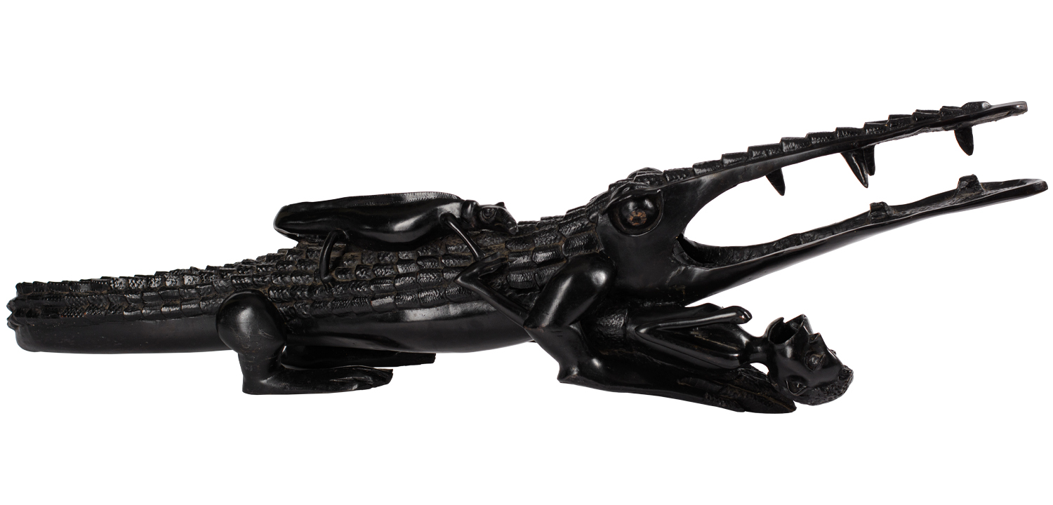 Крокодил Эбеновое дерево Танзания - фото №2