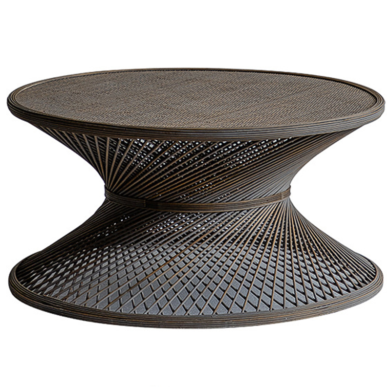 Кофейный стол Zaire Wicker Coffee Table Dark Коричневый в Самаре | Loft Concept 