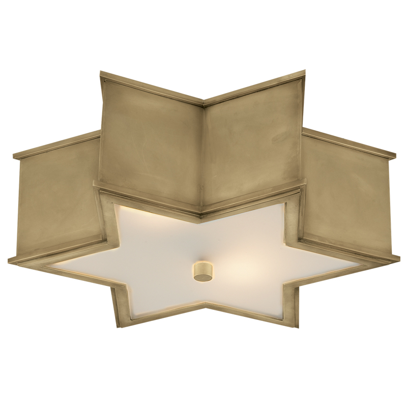 Потолочный светильник Звезда Sophia Flush Mount Brass Латунь в Самаре | Loft Concept 