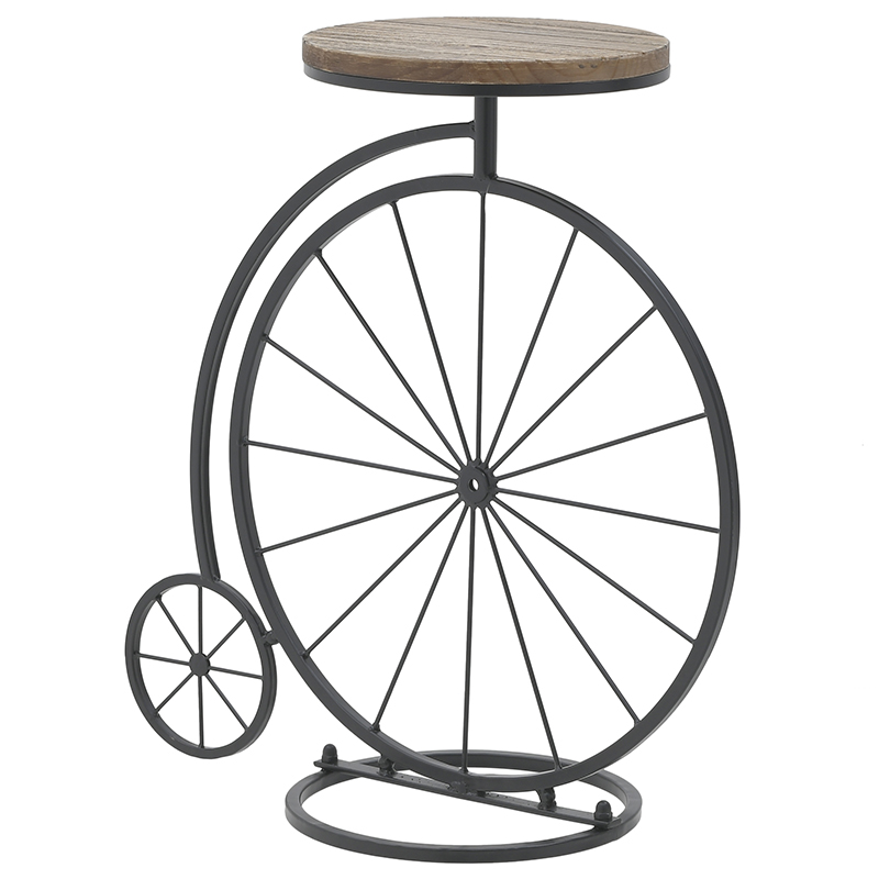 Приставной столик в виде велосипеда Penny-Farthing Side Table Черный Коричневый в Самаре | Loft Concept 