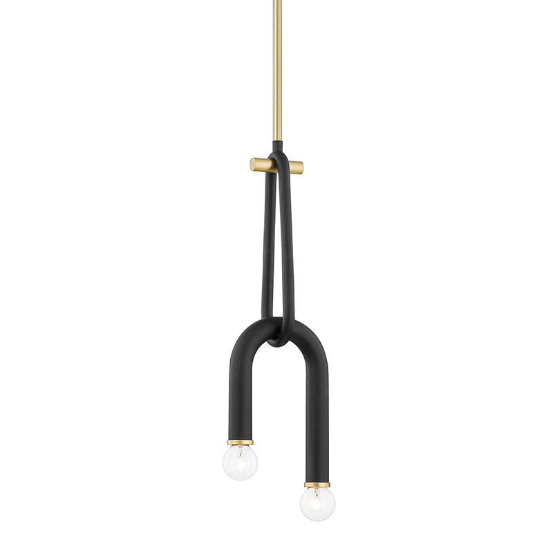 Светильник Paulson floppy pendant gold Черный Золотой в Самаре | Loft Concept 