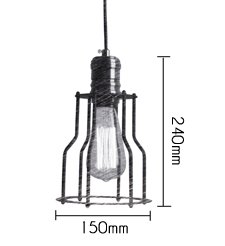 Подвесной светильник Loft Industrial Cage Filament Pendant в Самаре