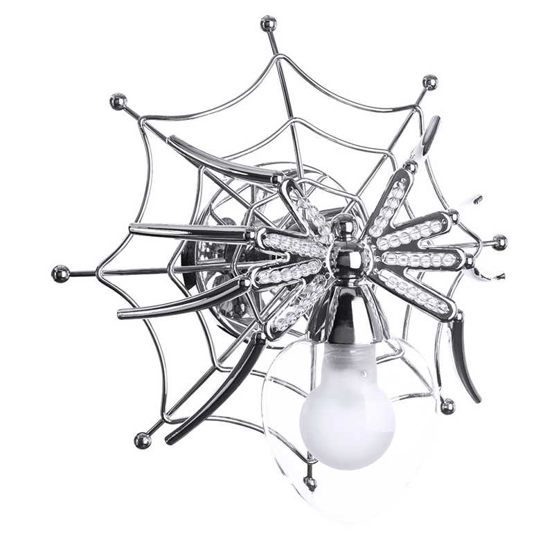 Бра Паук с паутиной Spiders lamp  Серебряный в Самаре | Loft Concept 