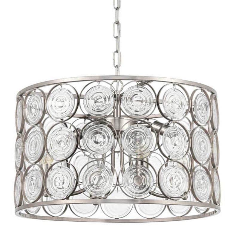 Люстра Edalina Chandelier nickel satin 50 Прозрачный (Transparent) Никель Сатин в Самаре | Loft Concept 