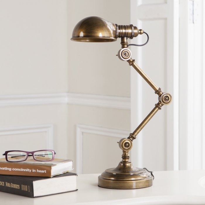 Настольная лампа Brass Steampunk Table Lamp Бронза в Самаре | Loft Concept 