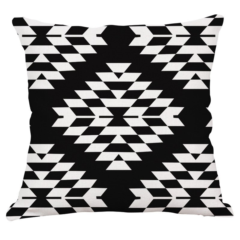 Декоративная подушка Black and White Pattern #3 Черно-белый в Самаре | Loft Concept 