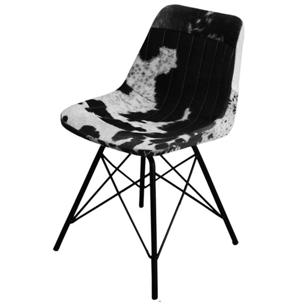 Стул Stlye Cowhide Chair Черно-белый в Самаре | Loft Concept 