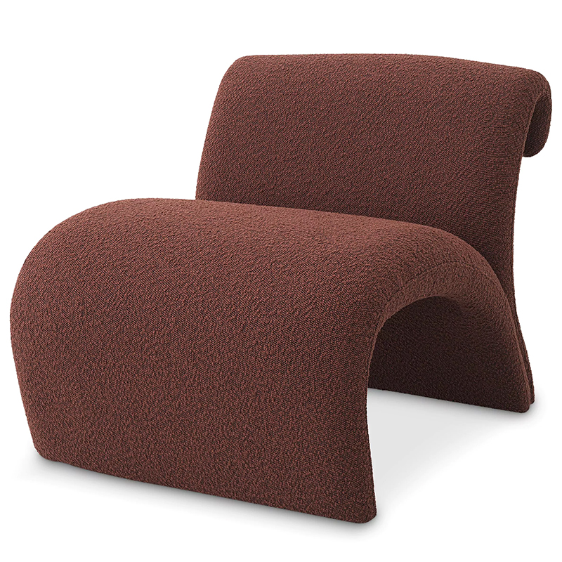 Кресло Eichholtz Chair Vignola Boucle Rouge Бургундский красный в Самаре | Loft Concept 