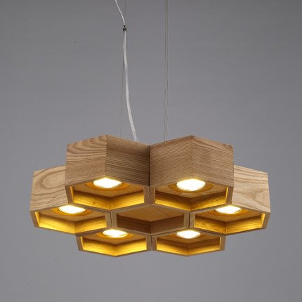 Люстра Honeycomb 6 Loft Wooden Ecolight  в Самаре | Loft Concept 