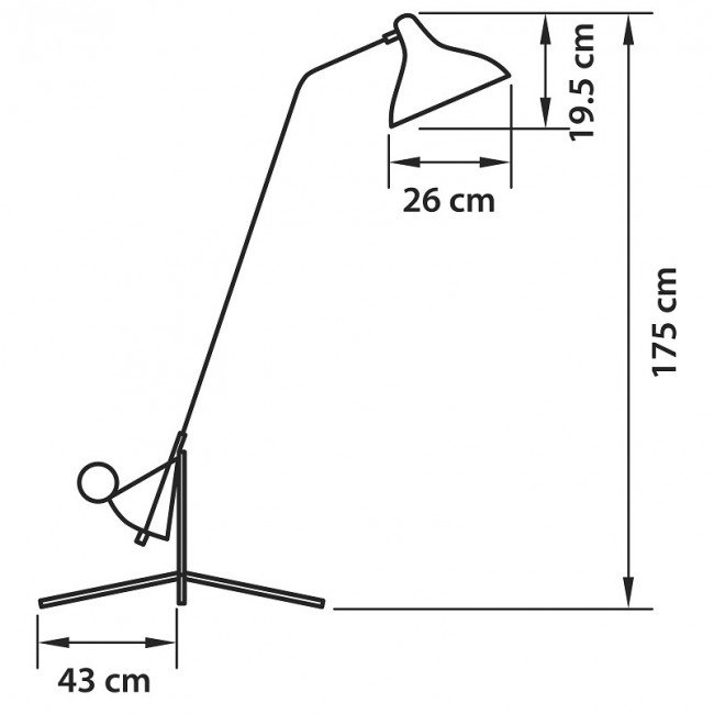 Торшер Lampara Tripod Floor Lamp в Самаре