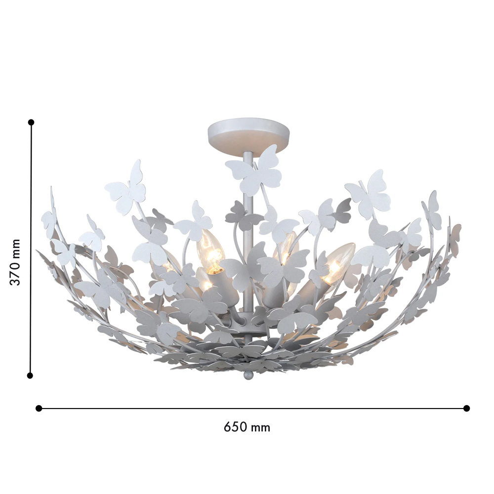 Потолочный светильник с абажуром оформленным в виде стаи бабочек Eternal Butterflies в Самаре