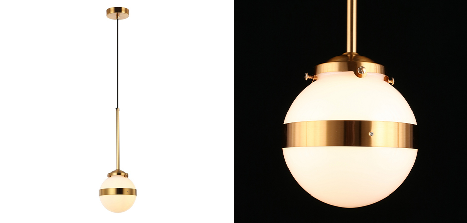 Подвесной светильник White Sphere Латунь Подвесной светильник White Sphere Латунь - Loft-Concept в Самаре