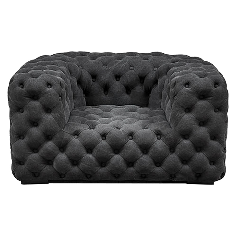 Кресло Soho Tufted Graphite Armchair Графит в Самаре | Loft Concept 