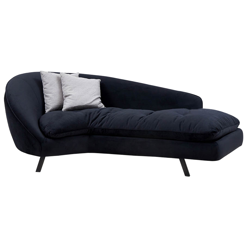 Диван Evangeline Dark Blue Sofa Темно-синий Черный Серый в Самаре | Loft Concept 