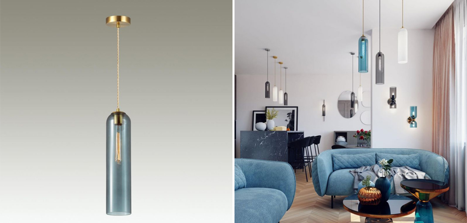 Подвесной Светильник Articolo Синий Подвесной Светильник Articolo Синий - Loft-Concept в Самаре