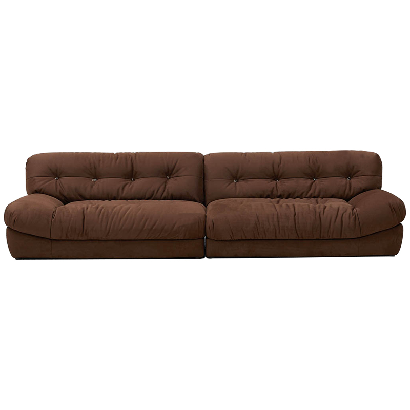 Диван коричневый Harlan Sofa Brown Коричневый в Самаре | Loft Concept 