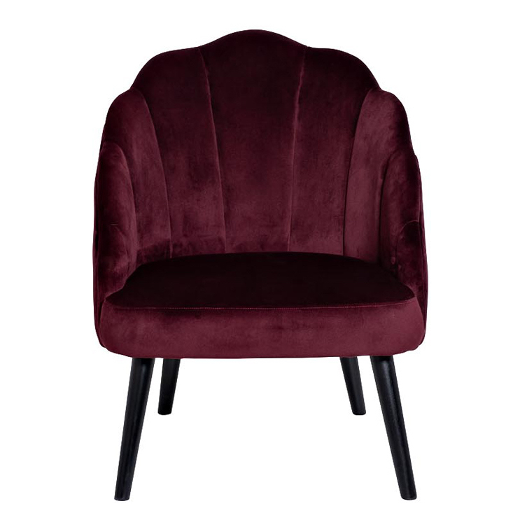 Кресло FolioFlower Armchair burgundy Бургундский красный Черный в Самаре | Loft Concept 