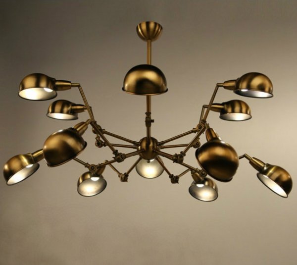 Подвесной светильник Gold Spider Chandelier  в Самаре | Loft Concept 