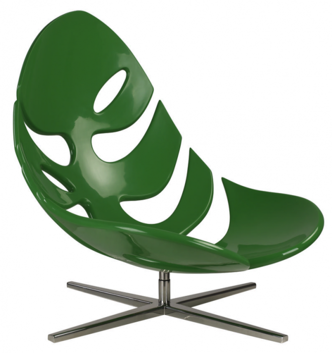 Кресло Monstera lounge chair Черный Зеленый Белый в Самаре | Loft Concept 