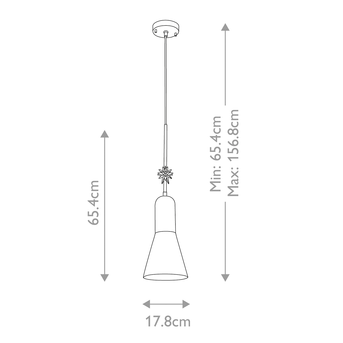  Подвесной светильник черного матового цвета с конусным плафоном 65 см Elstead Lighting в Самаре