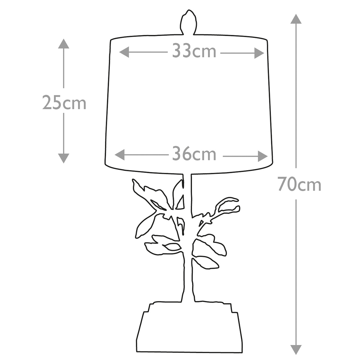 Настольная лампа с кремовым льняным цилиндрическим абажуром и ножкой в форме золотистой ветки Gilded Nola в Самаре