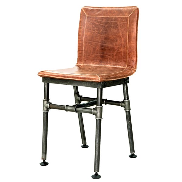 Барный стул Iron Loft Bar stool brown Коричневый винтаж Черный в Самаре | Loft Concept 