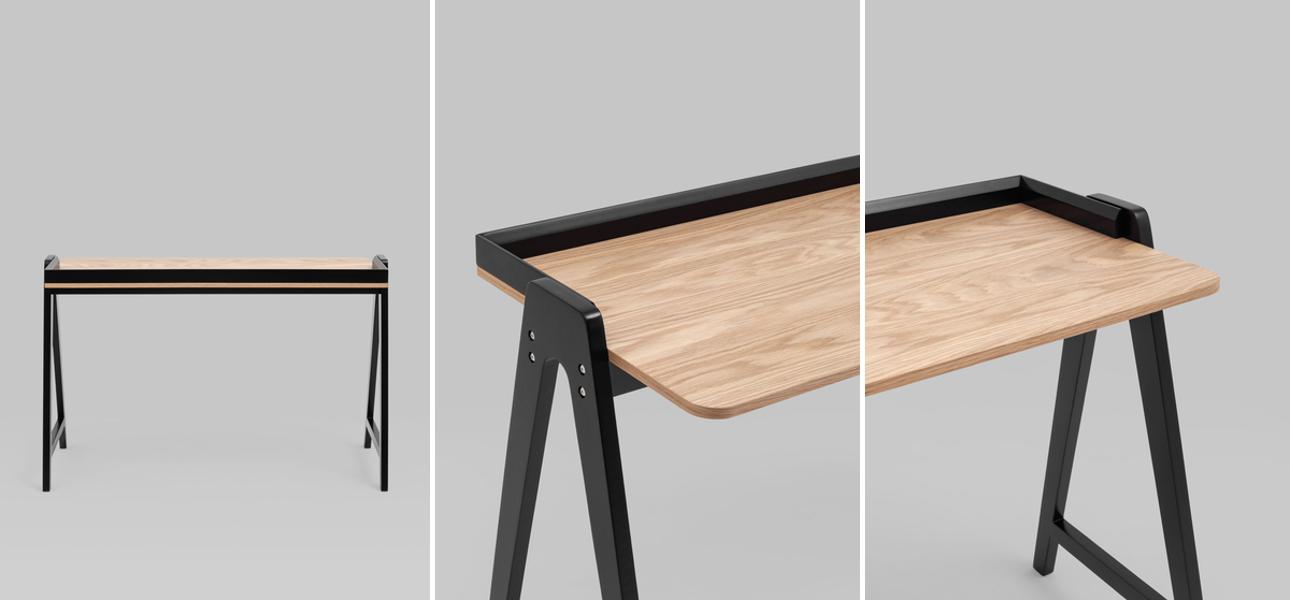 Стол рабочий Tadeos Collection черный - фото №1