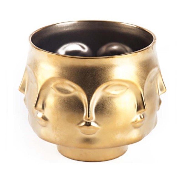 Ваза JONATHAN ADLER DORA MAAR BOWL GOLD Золотой в Самаре | Loft Concept 