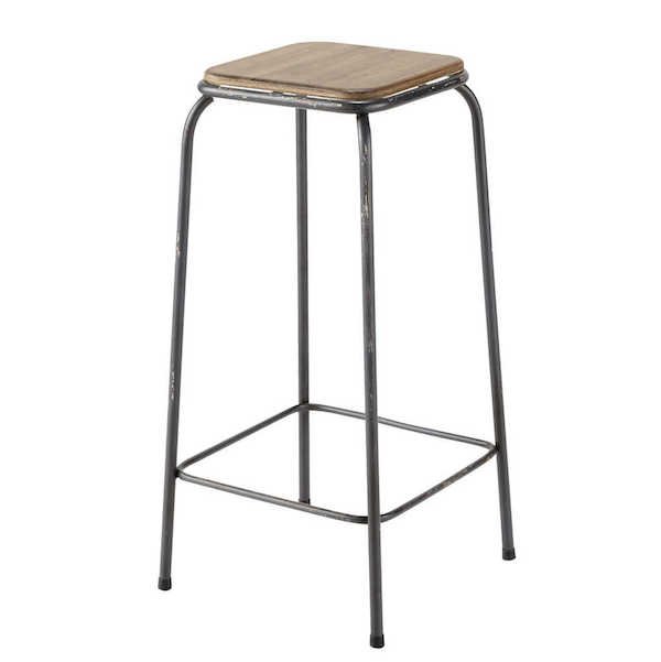 Барный стул Industrial Metal Rust Kraft Barstool Коричневый Сталь в Самаре | Loft Concept 