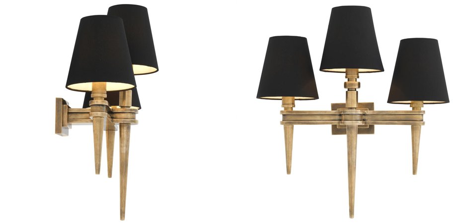 Бра Wall Lamp Waterloo Triple Brass Бра Wall Lamp Waterloo Triple Brass - Loft-Concept в Самаре