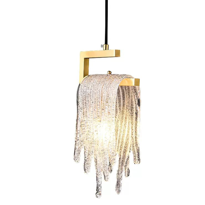 Подвесной светильник Fused Glass Hanging lamp Золотой в Самаре | Loft Concept 