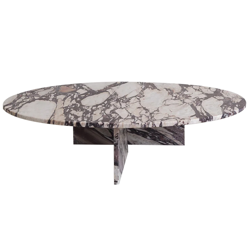 Кофейный стол Enzo Marble Coffee table Серый Бежево-серый Коричневый в Самаре | Loft Concept 