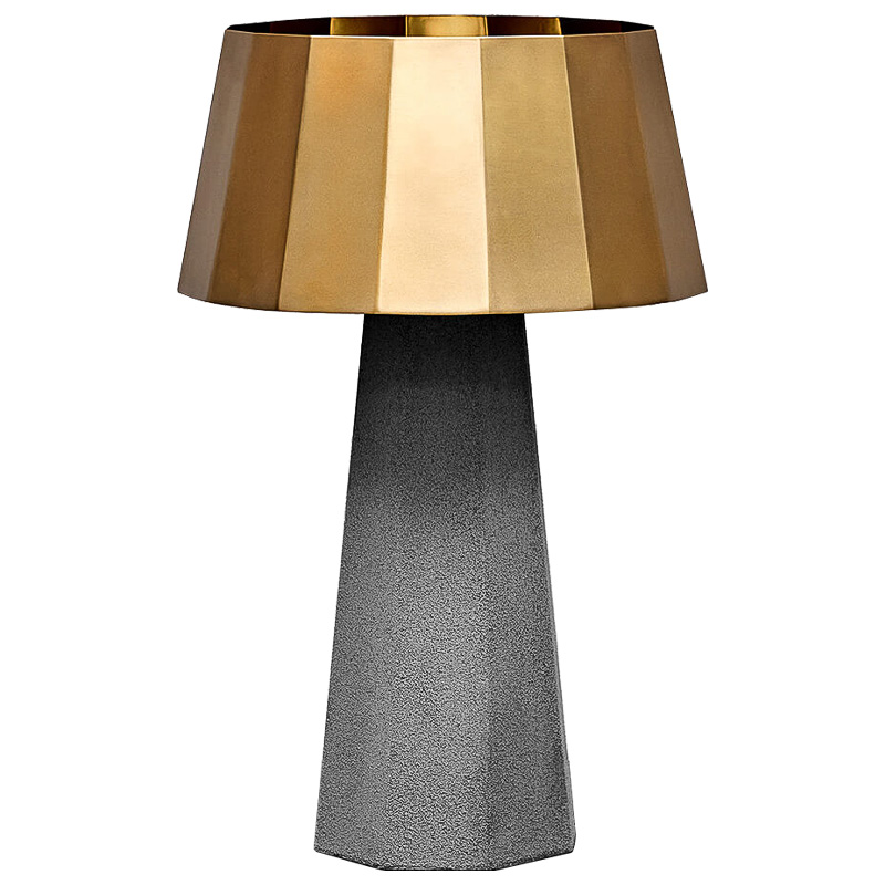 Настольная лампа Noe Concrete table lamp Серый Золотой в Самаре | Loft Concept 